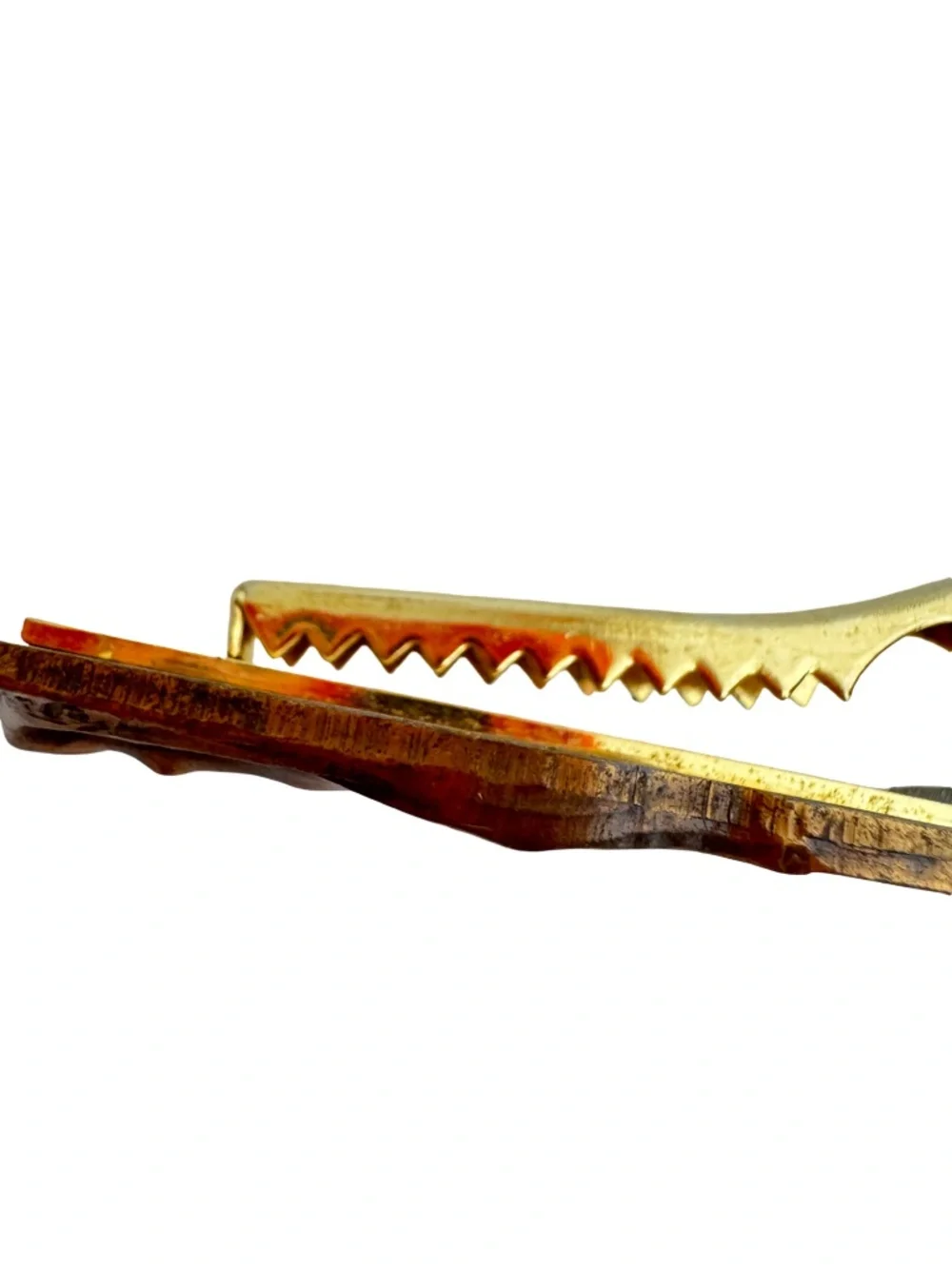 Vintage 1980 Neoclassical Figural Tie Clip Japanese Kinkodo Copper Relief Bar